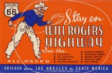 1940 ca. Williams ARIZONA Stay on WILL ROGERS HIGHWAY front