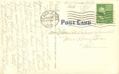 1950 Coney Island Cafe Billings, Mont postcard back
