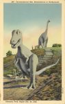 1950 ca. Rapid City, SOUTH DAKOTA Dinosaur Park 249 postcard front