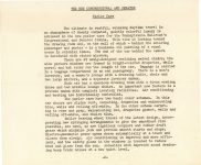 1950 ca. TRAIN THE NEW CONGRESSIONAL AND SENATOR Parlor Cars press release 8.5″×7″