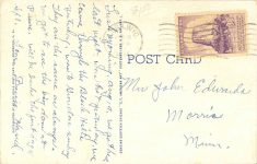 1958 8 19 The Anemone State Flower of South Dakota postcard back