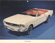 1965 ca. FORD MUSTANG calender 9.75″×7″ picture front