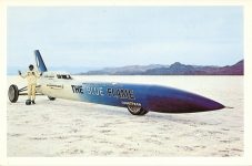 1970 ca. THE BLUE FLAME Bonneville Salt Flats, UTAH postcard front