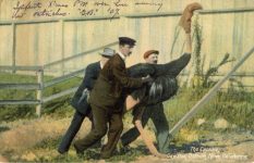 1910 ca. CAL Cawston Ostrich Farm The Captive postcard front