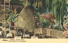 1956 CAL, LA Clifton’s Pacific Seas Restaurant color postcard front