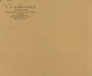 1911 ca. Indy 500 IND Motor Speedway aeroplane view 10.5″×8.75″ FM KIRKPATRICK PHOTO envelope front