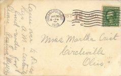 1912 5 30 Indy 500 1911 Winner Marmon Wasp postcard back