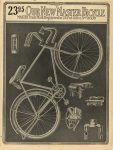1914 Indy 500 WITH THE SPEED KINGS Sears NEW MASTER Bicycle SEARS, ROEBUCK & CO Auto Catalog 8.5″×10.75″ Inside back cover