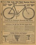 1914 Indy 500 WITH THE SPEED KINGS Sears Napoleon Bicycle SEARS, ROEBUCK & CO Auto Catalog 8.5″×10.75″ page 30
