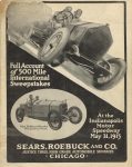 1915 Indy 500 Full Account SEARS, ROEBUCK & CO Auto Catalog 8.5″x10.75″ Front cover