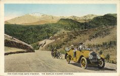 1915 ca. PIKES PEAK AUTO HIGHWAY postcard front