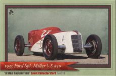 1935 Ford Spl Miller V8 10 “A Step Back In Time” Event Collector Card 5 of 13 3.75″×2.5″ front