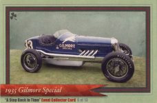 1935 Gilmore Special “A Step Back In Time” Event Collector Card 6 of 13 3.75″×2.5″ front