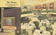 1940 ca. ILL, Chicago TERRACE RESTAURANT postcard front