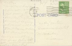 1950 9 22 RAIL Mark Twain Zephyr along Mississippi postcard back