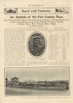 1911 6 7 Sport and Contests An Analysis of the Five Century Race By M. Worth Colwell THE HORSELESS AGE 9″×12″ page 986