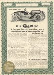 1911 8 9 IND COLE 1912 Announcement Cole 30-40 Special Speedster $1800 THE HORSELESS AGE 9″×12″ page 10