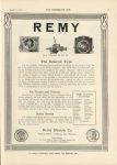 1912 3 6 IND REMY Magneto Announcement THE HORSELESS AGE 9″×12″ page 37