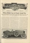 1912 6 19 Fifteen British Cars in French Grand Prix THE HORSELESS AGE 9″×12″ page 1051