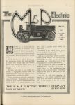 1912 9 4 ELEC The M & P Electric THE HORSELESS AGE 9″×12″ page 20A