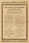 1916 HUDSON SUPER-SIX IT SOLVED MOTORDOM’S KNOTTIEST PROBLEM 11″×16″ page 1