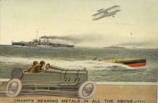 1915 ca. CRAMP’S BEARING METALS IN ALL THE ABOVE postcard front