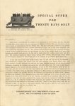 1924 ca. IND RACING EQUIPMENT FORD SPECIAL OFFER FOR TWENTY DAYS ONLY LAUREL MOTORS CORPORATION 7″×9.75″ page 1