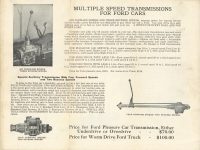 1924 ca. IND RACING EQUIPMENT FORD equipment sheet LAUREL MOTORS CORPORATION 12″×18″ Back bottom half