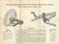 1924 ca. IND RACING EQUIPMENT FORD equipment sheet LAUREL MOTORS CORPORATION 12″×18″ Back top half