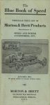 1931 1 The Blue Book of Speed Catalog MORTON & BRETT Indianapolis, IND 4″×8.5″ Front cover