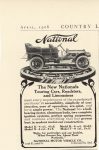 1908 4 NATIONAL The New Nationals COUNTRY LIFE IN AMERICA 3.25″×5.25″