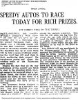 1911 10 9 SPEEDY AUTOS TO RACE TODAY FOR RICH PRIZES. Los Angeles Times (1886-1922)