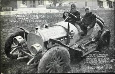 1911 ca. Mercer Car Los Angeles, CA New York, NY Howard Tire Rims Adv RPPC front screenshot