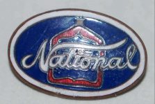 1915 ca. Vintage Enameled Pin National Motor Vehicle Co. front screenshot