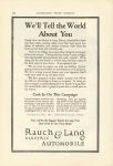 1921 11 RAUCH & LANG Electric Well Tell the World About You AUTOMOBILE TRADE JOURNAL 6.75″×10″ page 198