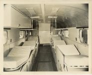 1950 ca. Laud Crusier hospital bus beds THE FLXIBLE COMPANY B52-149 7.25″×9″ photo front 2