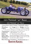 1910 NATIONAL “40” Racer trading card 2021 v3