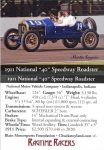 1911 NATIONAL “40” Speedway Roadster trading card 2021 v6