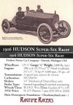 1916 HUDSON Super-Six Racer trading card 2021 v1