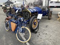 2021 L-R Early FORD Racer Car 13, 1910 NATIONAL, 1911 NATIONAL Indy Car, 1911 NATIONAL Speedway Roadster, 2018 NATIONAL Electric Moto Cycle Ragtime Racers at Monterey Historics
