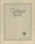 1916 CHALMERS Chalmers Six-40 catalog 8.5″×11″ Geo Front cover