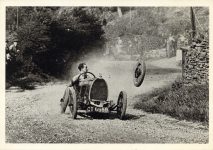 1924 Automobile Race Coast of Caerphilly WALES 6″×4.25″ postcard front