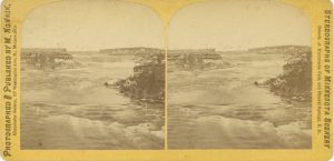 1865 ca MINN Minneapolis St. Anthony Falls STEREOGRAPHS OF MINNESOTA SCENERY M. NOWACK 7″×3.5″ stereo front