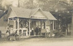 1907 ca. MINN Spring Grove Pavillion at Bottle Works RPPC front
