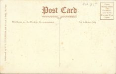 1909 MINN Stillwater HOSPITAL MINNESOTA STATE PRISON by WC HEILBRON postcard back