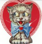 1910 ca. Cat valentine 3.75″×4″ front