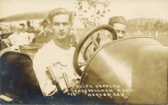 1913 Elgin Auto Races MERCER Ralph DePalma & Andy Vollman Mech. #25 RPPC front