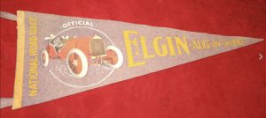 1913 Elgin Road Race pennant front close screenshot 2