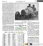 1914 5 20 Indy 500 Lineup of cars THE HORSELESS AGE page 791