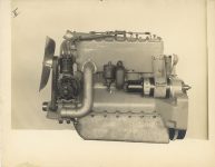 1915 7 21 CASE 4-cyl Interior View of 1916 motor for automobile left side view AE Wincher 9.75″×7.5″ Geo photo 5 front